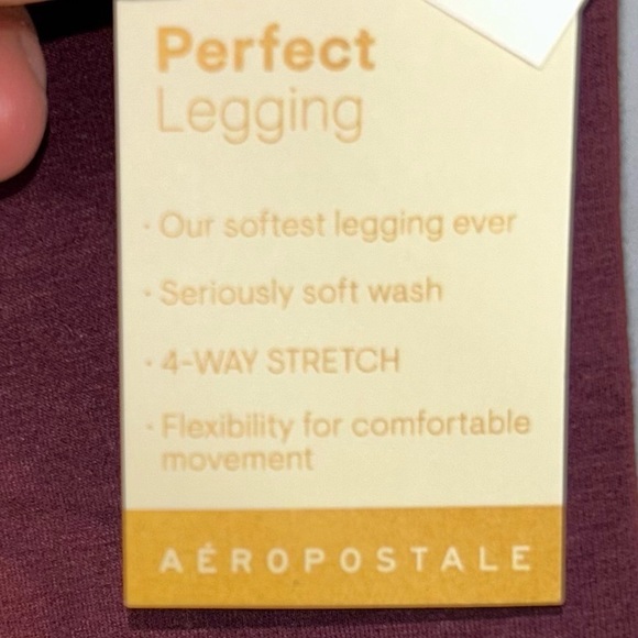 Aeropostale Leggings High Rise Pull on Perfect Stretch Solid Full Length Bottoms - Picture 7 of 9
